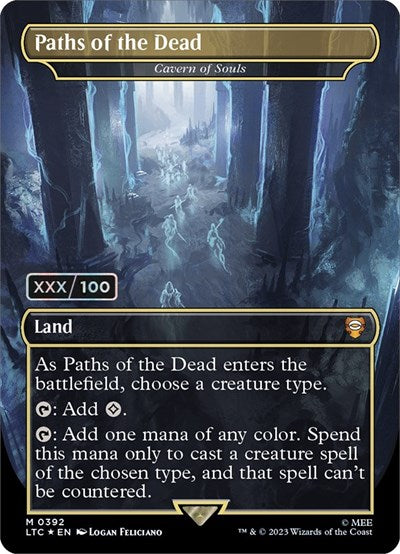 Paths of the Dead - Cavern of Souls (Serial Numbered) (Commander: The Lord of the Rings: Tales of Middle-earth) Near Mint