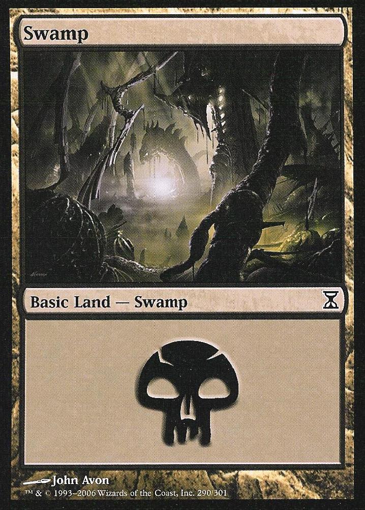 Swamp (290) (Time Spiral) Near Mint Foil