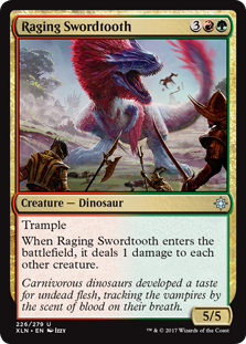 Raging Swordtooth (Ixalan) Near Mint