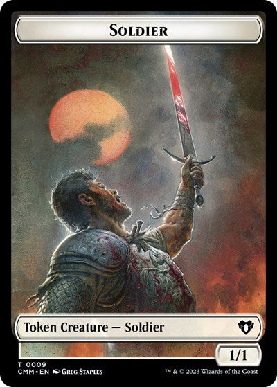 Soldier / Servo Double-Sided Token (Commander Masters) Near Mint