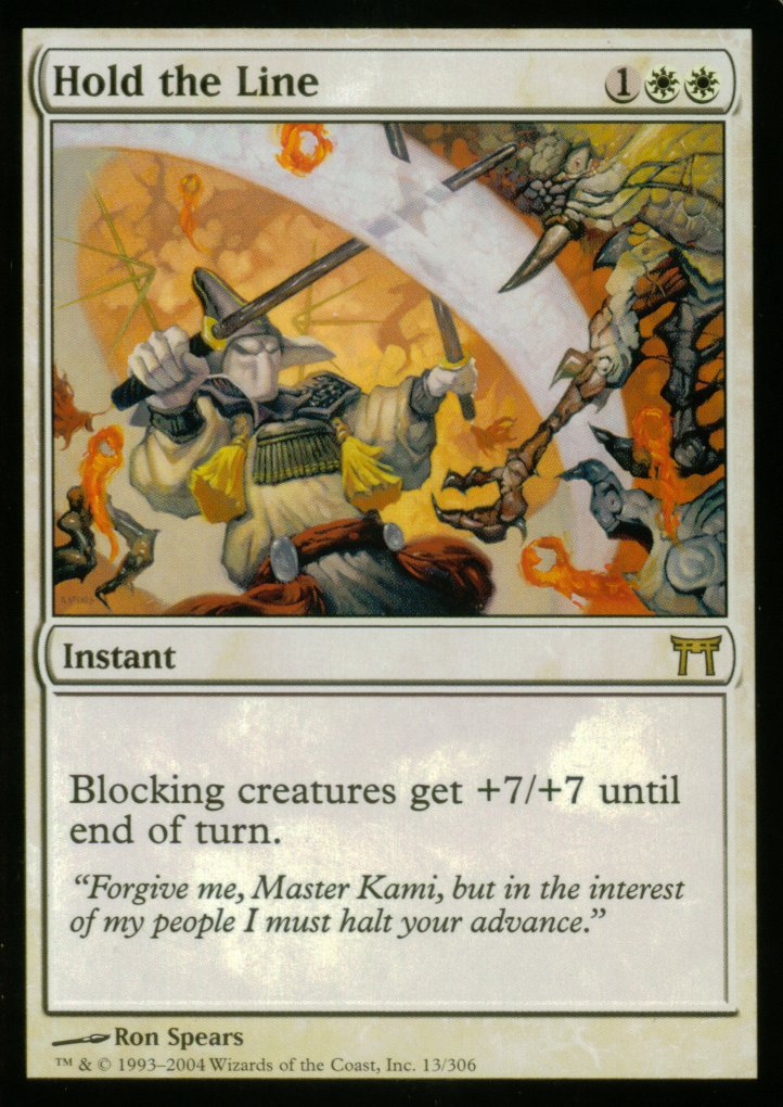 Hold the Line (Champions of Kamigawa) Near Mint Foil