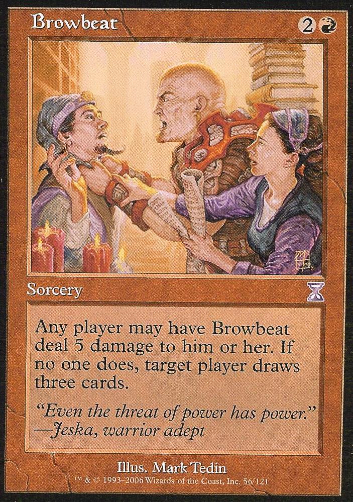 Browbeat (Time Spiral Time Shifted) Near Mint Foil Chinese