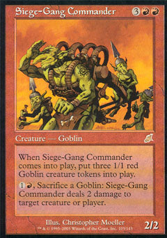 Siege-Gang Commander (Scourge) Near Mint Foil