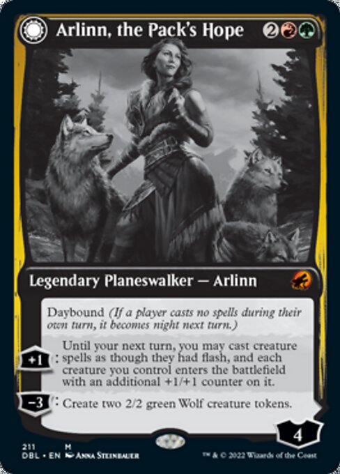 Arlinn, the Pack's Hope / Arlinn, the Moon's Fury (Innistrad: Double Feature) Near Mint