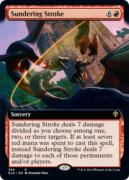 Sundering Stroke (Extended Art) (Throne of Eldraine) Near Mint
