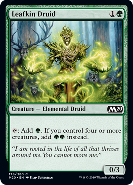 Leafkin Druid (Magic 2020 Core Set) Near Mint Foil