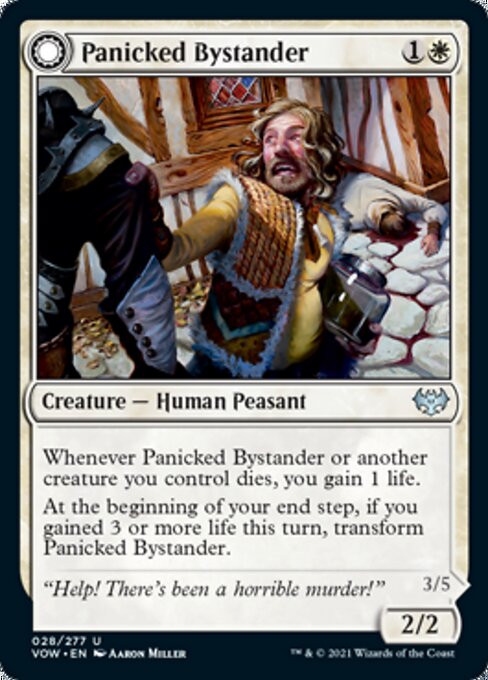 Panicked Bystander / Cackling Culprit (Innistrad: Crimson Vow) Near Mint