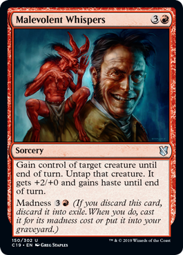Malevolent Whispers (Commander 2019) Near Mint