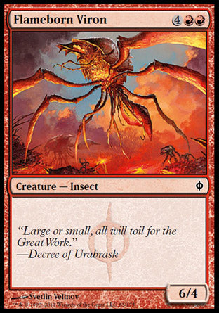 Flameborn Viron (New Phyrexia) Near Mint
