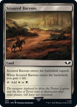 Scoured Barrens (Surge Foil) (Universes Beyond: Warhammer 40K) Near Mint