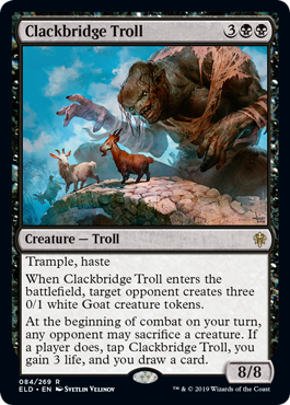 Clackbridge Troll (Throne of Eldraine) Near Mint Foil