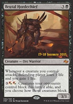 Brutal Hordechief (Prerelease Promo) (Promotional Cards) Near Mint Foil