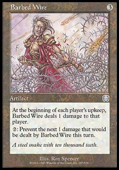 Barbed Wire (Mercadian Masques) Near Mint Foil