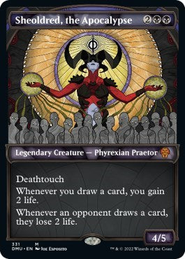 Sheoldred, the Apocalypse (Textured Foil) (Dominaria United) Near Mint