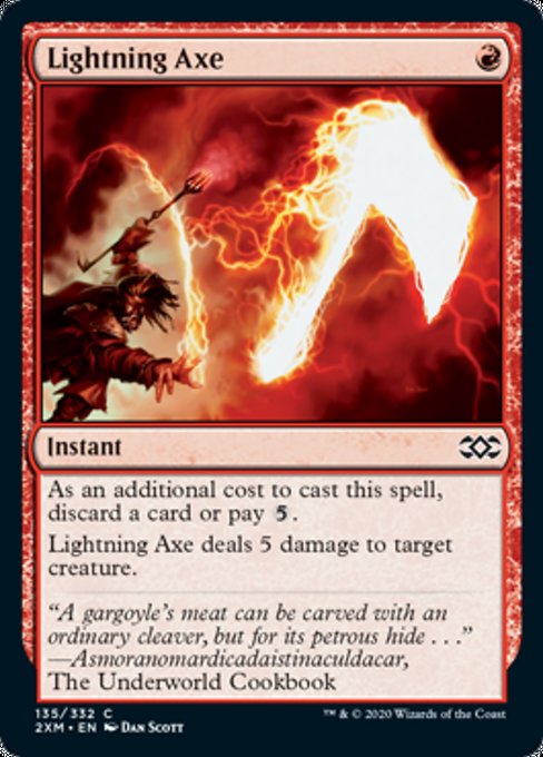 Lightning Axe (Double Masters) Near Mint Foil