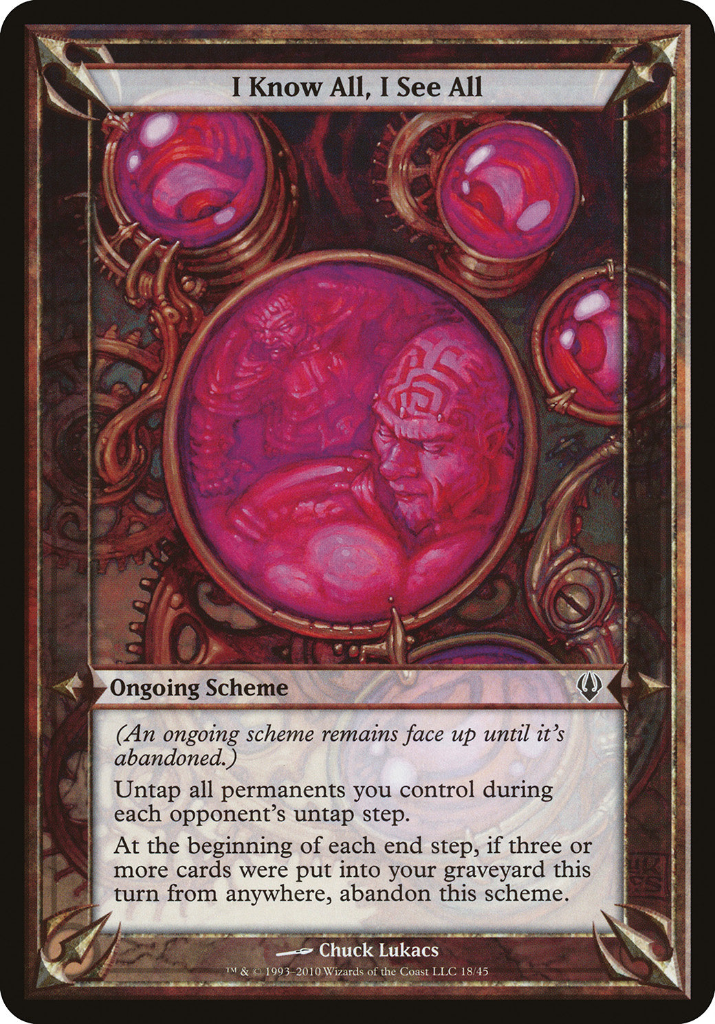 I Know All, I See All (Scheme) (Archenemy) Near Mint