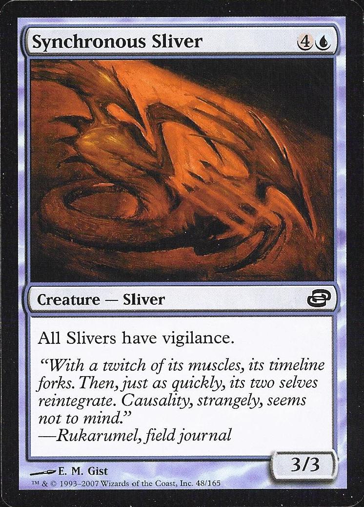 Synchronous Sliver (Planar Chaos) Near Mint Foil