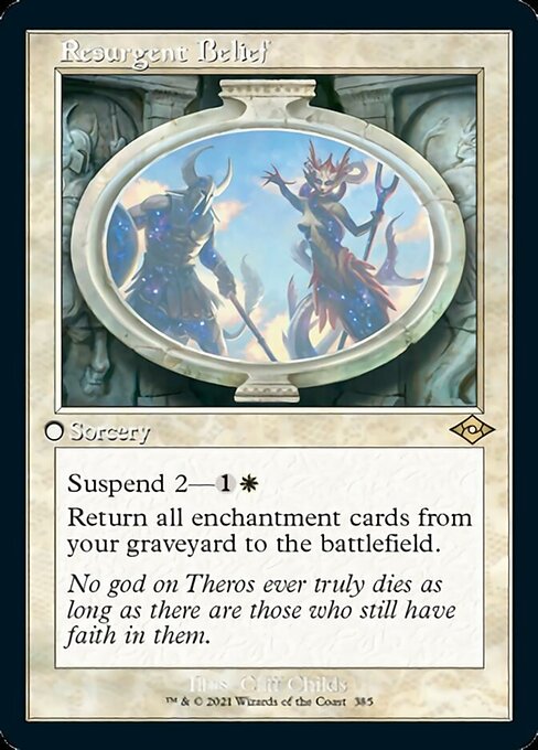 Resurgent Belief (Retro Frame) (Modern Horizons 2) Near Mint Etched Foil