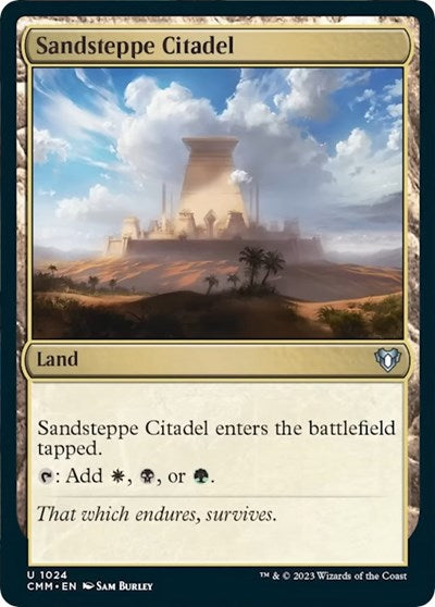Sandsteppe Citadel (Commander Masters) Near Mint