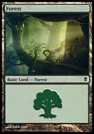 Forest (266) (Zendikar) Near Mint