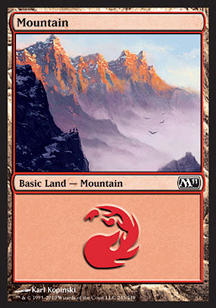 Mountain (245) (Magic 2011 Core Set) Near Mint Foil