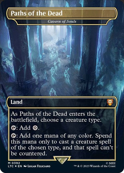 Paths of the Dead - Cavern of Souls (Surge Foil) (Commander: The Lord of the Rings: Tales of Middle-earth) Near Mint