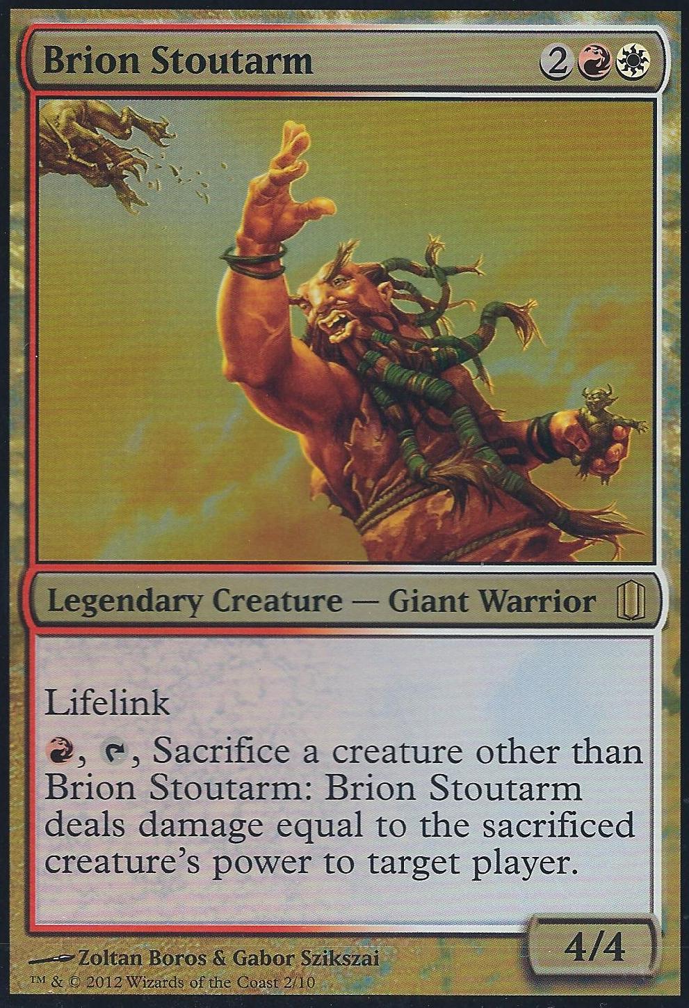 Brion Stoutarm (Oversized Foil Card) (Commander's Arsenal) Near Mint Foil