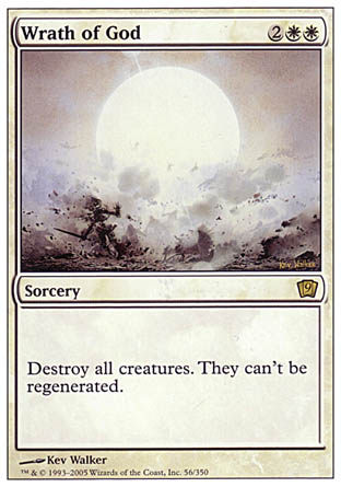Wrath of God (9th Edition) Near Mint Foil