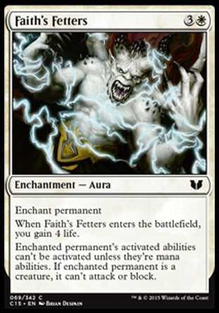 Faith's Fetters (Commander 2015) Near Mint