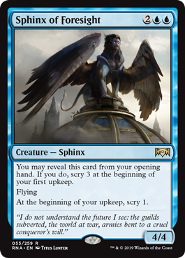 Sphinx of Foresight (Ravnica Allegiance) Near Mint Foil