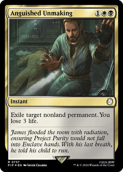 Anguished Unmaking (Surge Foil) (Universes Beyond: Fallout) Near Mint