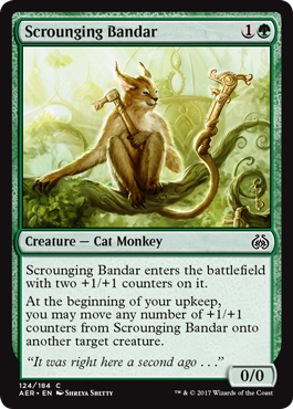 Scrounging Bandar (Aether Revolt) Near Mint Foil