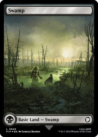 Swamp (0849) (Surge Foil) (Universes Beyond: Fallout) Near Mint