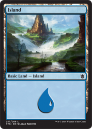 Island (257) (Khans of Tarkir) Near Mint Foil