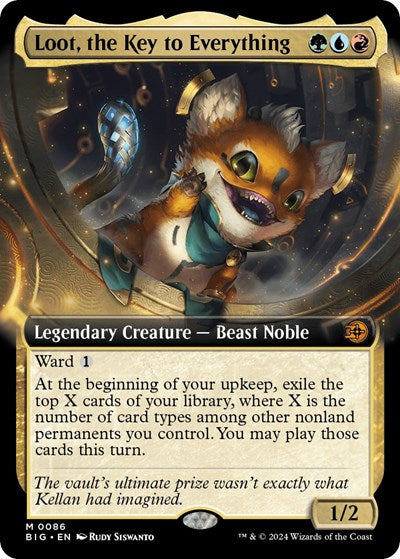 Loot, the Key to Everything (Extended Art) (Outlaws of Thunder Junction: The Big Score) Near Mint