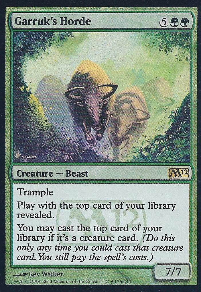 Garruk's Horde (2012 Core Set Release) (Promotional Cards) Near Mint Foil
