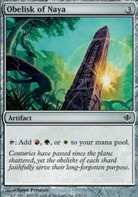 Obelisk of Naya (Shards of Alara) Near Mint Foil