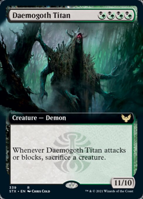 Daemogoth Titan (Extended Art) (Strixhaven) Near Mint