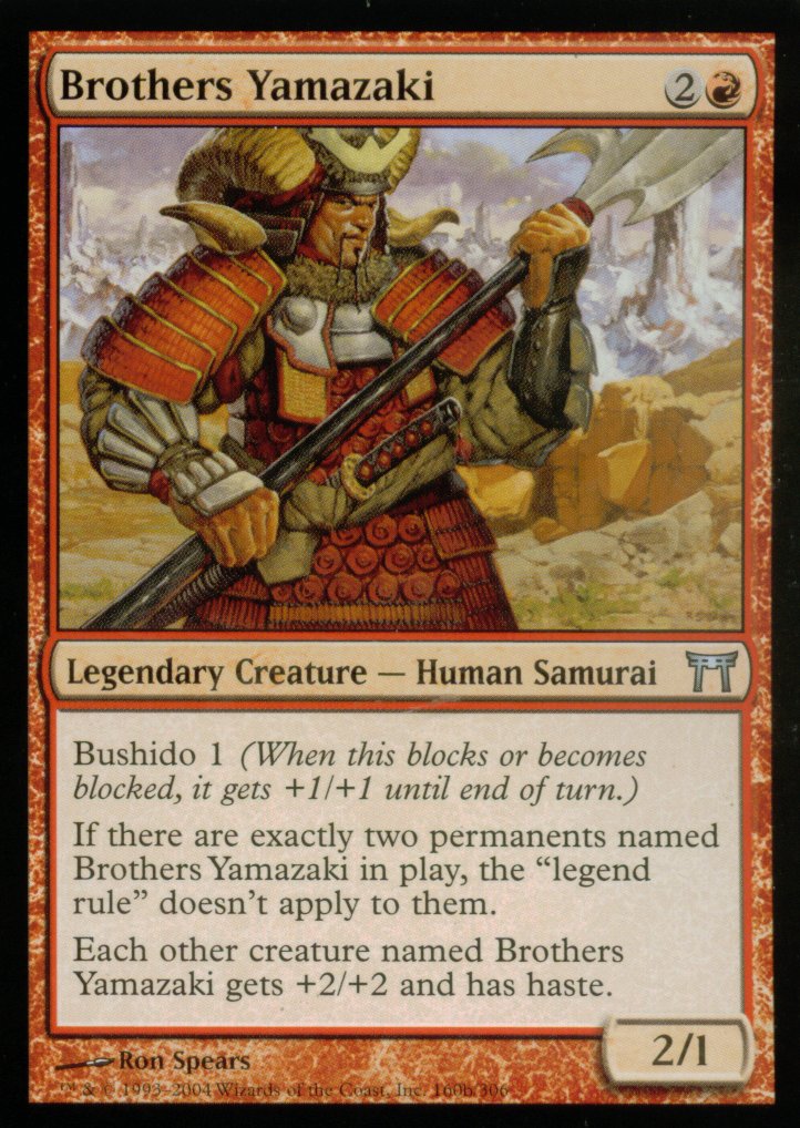 Brothers Yamazaki (B) (Champions of Kamigawa) Near Mint Foil