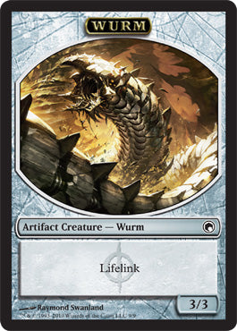 Wurm (Lifelink Token) (Scars of Mirrodin) Near Mint