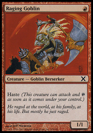 Raging Goblin (10th Edition) Near Mint Foil Japanese