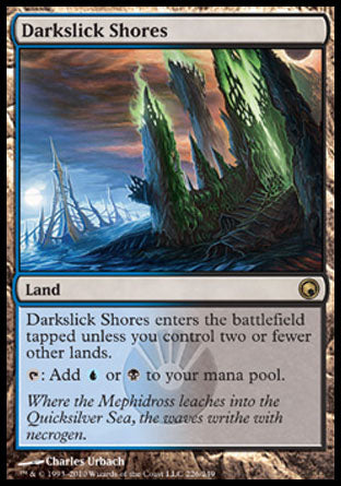 Darkslick Shores (Scars of Mirrodin) Near Mint Foil