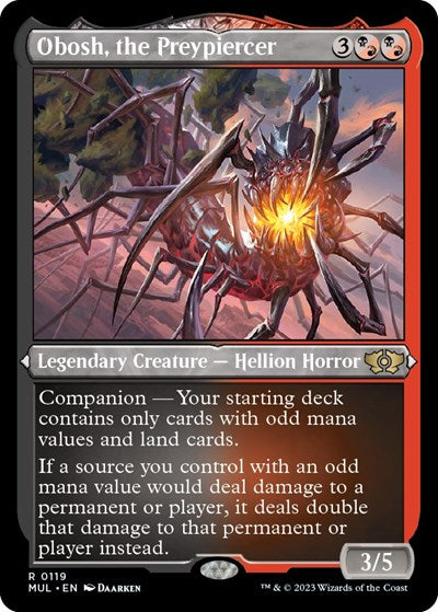 Obosh, the Preypiercer (Foil Etched) (March of the Machine: Multiverse Legends) Near Mint