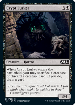 Crypt Lurker (Magic 2021 Core Set) Near Mint Foil