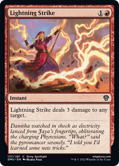 Lightning Strike (Dominaria United) Near Mint Foil