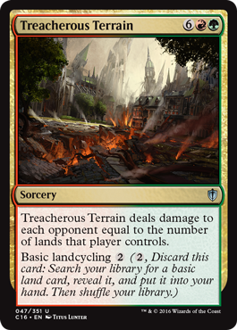 Treacherous Terrain (Commander 2016 Edition) Near Mint