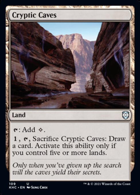 Cryptic Caves (Commander 2021 Kaldheim) Near Mint
