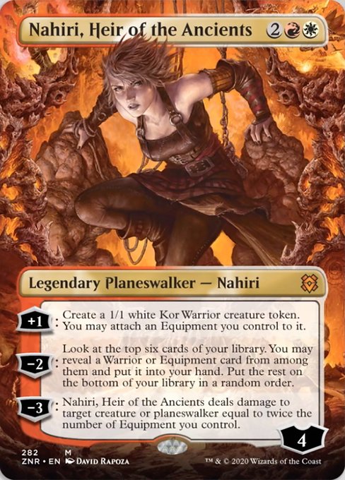 Nahiri, Heir of the Ancients (Borderless) (Zendikar Rising) Near Mint