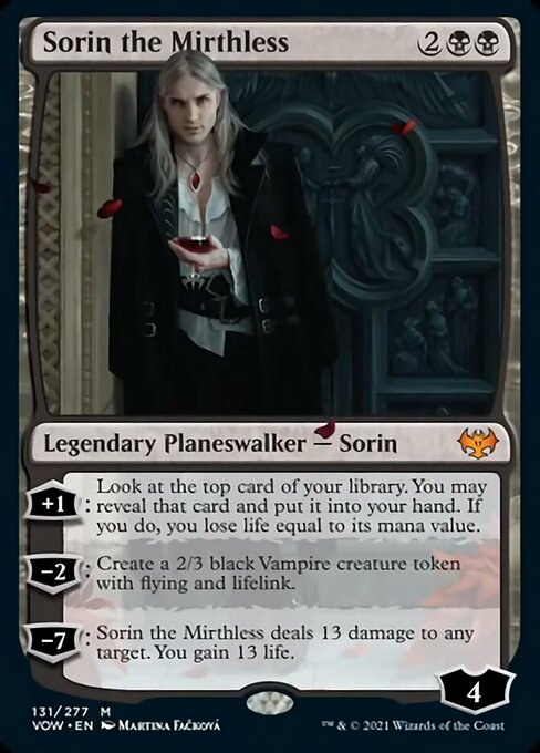 Sorin the Mirthless (Innistrad: Crimson Vow) Near Mint