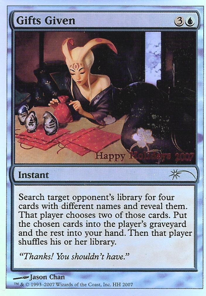 Gifts Given (2007 Holiday Promo) (Promotional Cards) Near Mint Foil